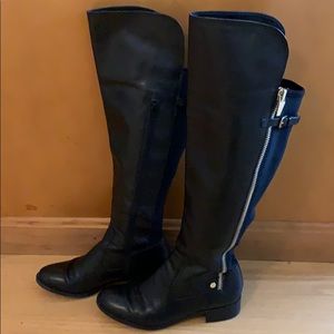 Calvin Klein knee high leather boots